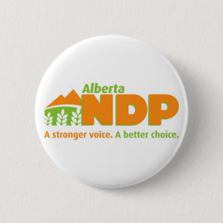 Alberta NDP: Sterkere stem een betere keuze Logo Ronde Button 5,7 Cm