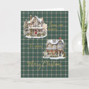 Alberta Provincial Tartan Holiday Kaart