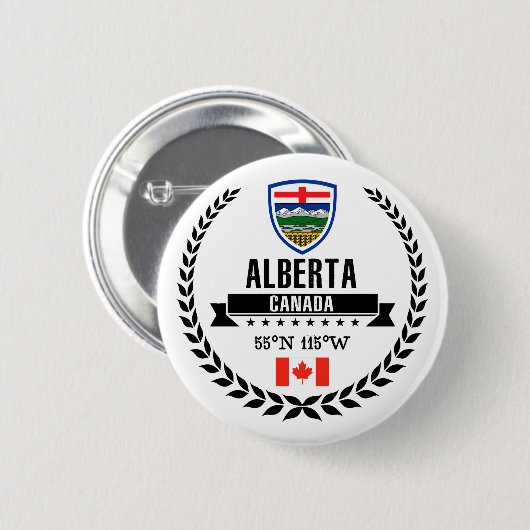 Alberta Ronde Button 5,7 Cm (Voorkant /achterkant)