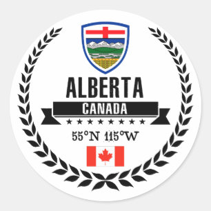 Alberta Ronde Sticker