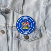 Alberta Round Emblem Ronde Button 7,6 Cm (In situ)