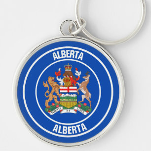Alberta Round Emblem Sleutelhanger