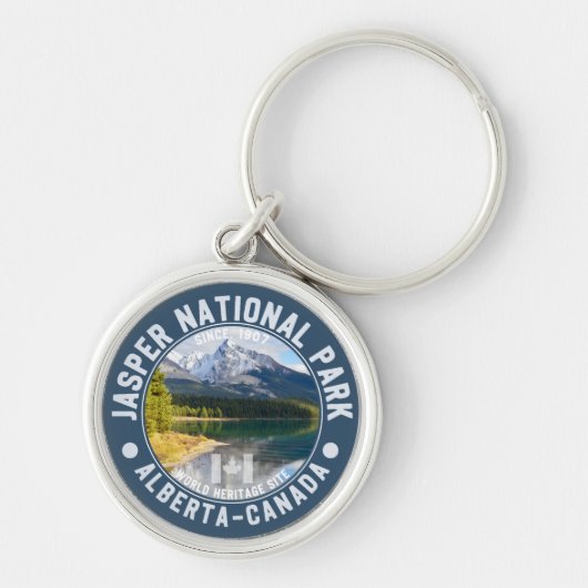 Alberta’s Jasper National Park Canada Sleutelhanger (Voorkant)
