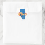 Alberta Vierkante Sticker (Tas)