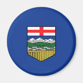 Alberta Vlag Canada provincie symbool Magneet (Voorkant)