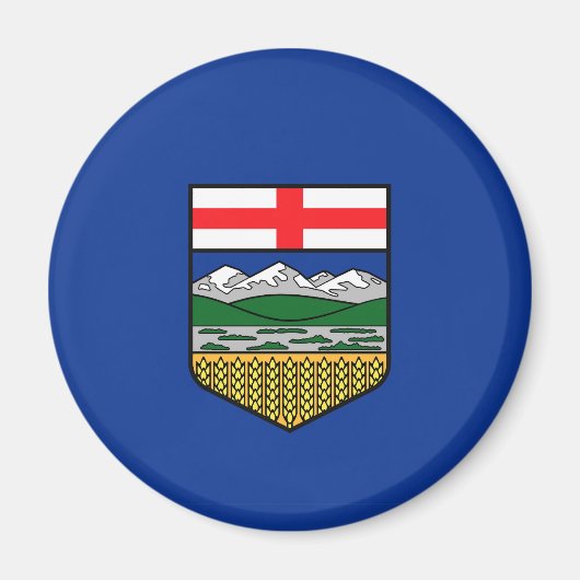 Alberta Vlag Canada provincie symbool Magneet (Voorkant)
