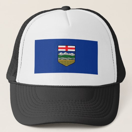 Alberta Vlag Canada provincie symbool Trucker Pet (Voorkant)