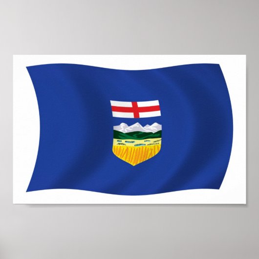 Alberta Vlag Poster Afdruk (Voorkant)