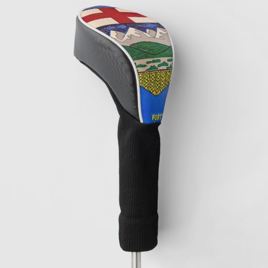 Alberta Vlag Schilderen Golfheadcover (Schuin)