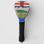 Alberta Vlag Schilderen Golfheadcover (Voorkant)