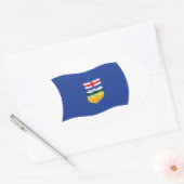 Alberta Vlagsticker Ovale Sticker (Envelop)