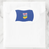 Alberta Vlagsticker Ovale Sticker (Tas)