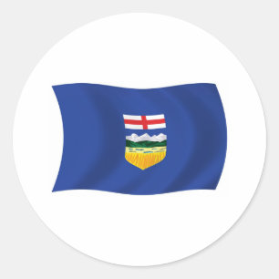 Alberta Vlagsticker Ronde Sticker