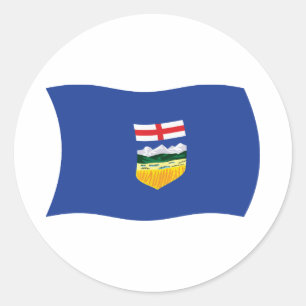 Alberta Vlagsticker Ronde Sticker