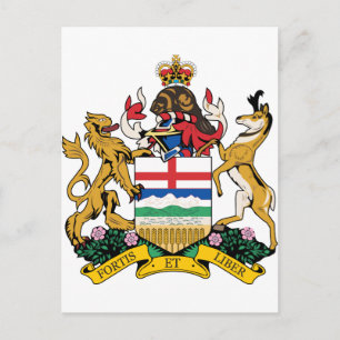 Alberta wapenschild briefkaart