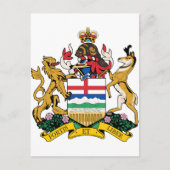 Alberta wapenschild briefkaart (Voorkant)