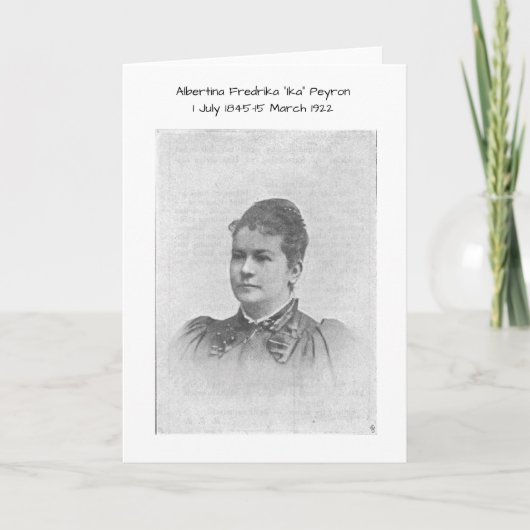 Albertina Fredrika Ika Peyron Kaart (Voorkant)