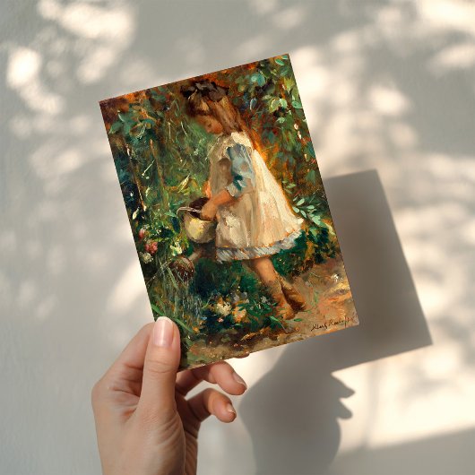 Albertine in de tuin | Albert Roelofs Kaart