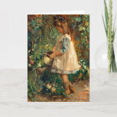 Albertine in de tuin | Albert Roelofs Kaart (Voorkant)