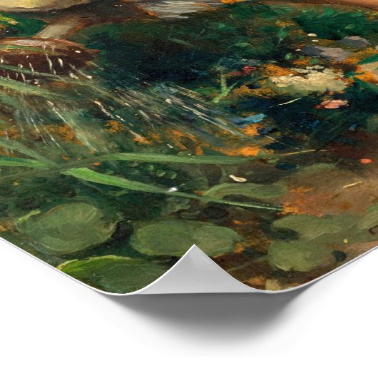 Albertine in de tuin | Albert Roelofs Poster (Hoek)