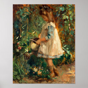 Albertine in de tuin Albert Roelofs Poster