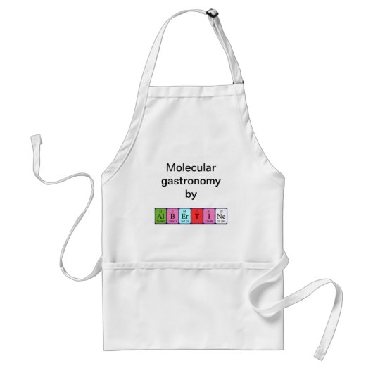 Albertine periodieke table name apron standaard schort (Voorkant)