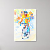 Alberto Contador Top van de Navacerrada Pas 2008 Canvas Afdruk (Voorkant)