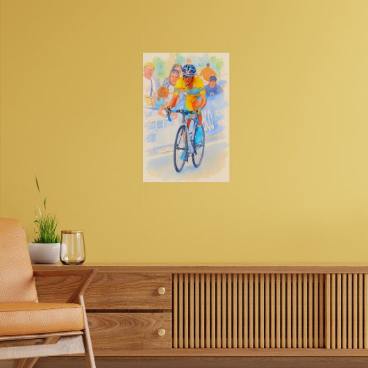 Alberto Contador Top van de Navacerrada Pas 2008  Poster (Woonkamer 2)