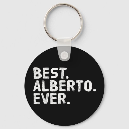 Alberto shirt grappig mannen vader cadeau idee sleutelhanger (Voorkant)