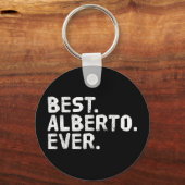 Alberto shirt grappig mannen vader cadeau idee sleutelhanger (Voorkant)