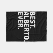 Alberto shirt grappige mannen vader cadeau idee fleece deken (Voorkant (Horizontaal))