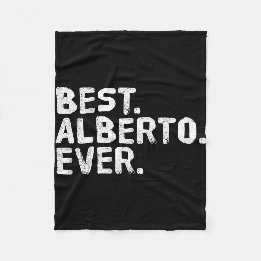 Alberto shirt grappige mannen vader cadeau idee fleece deken (Voorkant)