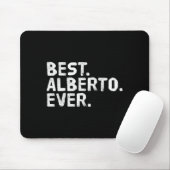 Alberto shirt grappige mannen vader cadeau idee muismat (Met muis)