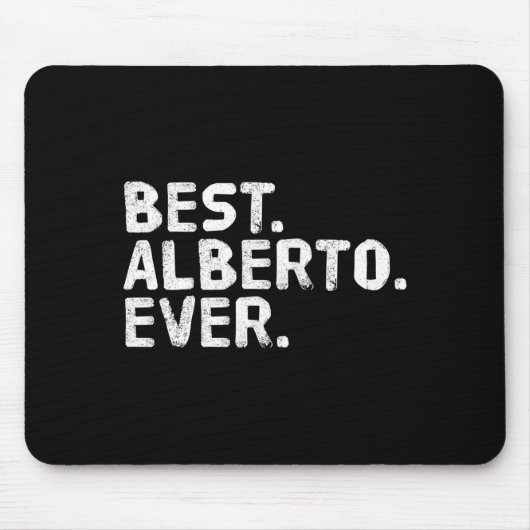 Alberto shirt grappige mannen vader cadeau idee muismat (Voorkant)