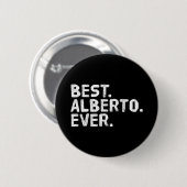 Alberto shirt grappige mannen vader cadeau idee ronde button 5,7 cm (Voorkant /achterkant)