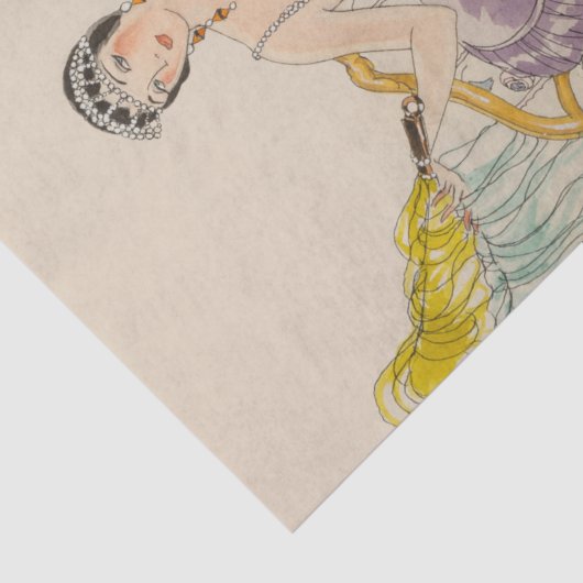 Alberto Vargas Art Decoupage Weefpapier Tissuepapier (Detail)