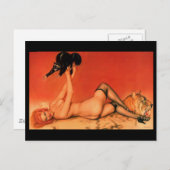 Alberto Vargas  Pin up Briefkaart (Voorkant / Achterkant)