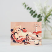 Alberto Vargas  Pin up Briefkaart (Staand voorkant)