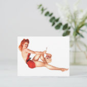 Alberto Vargas  Pin up Briefkaart (Staand voorkant)