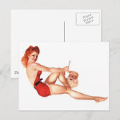Alberto Vargas  Pin up Briefkaart (Voorkant / Achterkant)