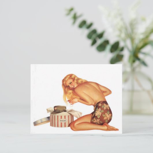 Alberto Vargas  Pin up Briefkaart (Staand voorkant)