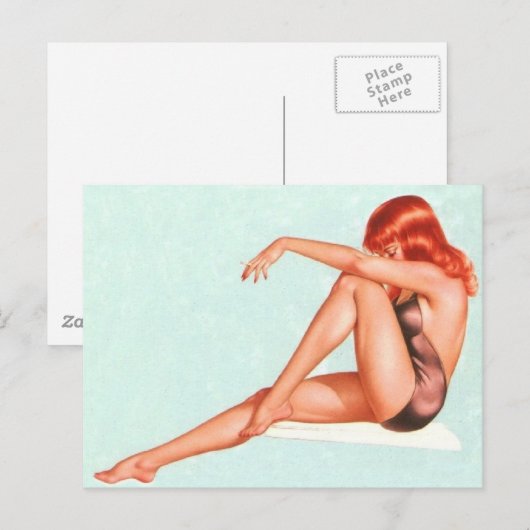Alberto Vargas  Pin up Briefkaart (Voorkant / Achterkant)