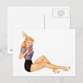 Alberto Vargas  Pin up Briefkaart (Voorkant / Achterkant)