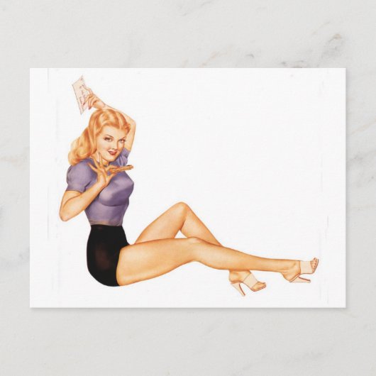 Alberto Vargas  Pin up Briefkaart (Voorkant)