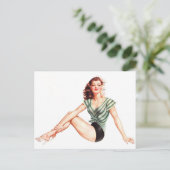 Alberto Vargas  Pin up Briefkaart (Staand voorkant)