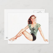 Alberto Vargas  Pin up Briefkaart (Voorkant / Achterkant)