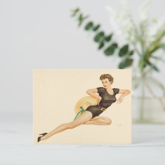 Alberto Vargas  Pin up Briefkaart (Staand voorkant)
