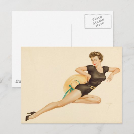 Alberto Vargas Pin up Briefkaart (Voorkant / Achterkant)