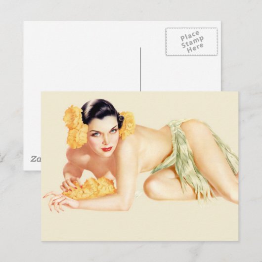 Alberto Vargas  Pin up Briefkaart (Voorkant / Achterkant)