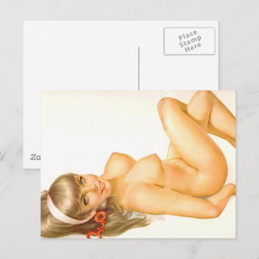 Alberto Vargas  Pin up Briefkaart (Voorkant / Achterkant)